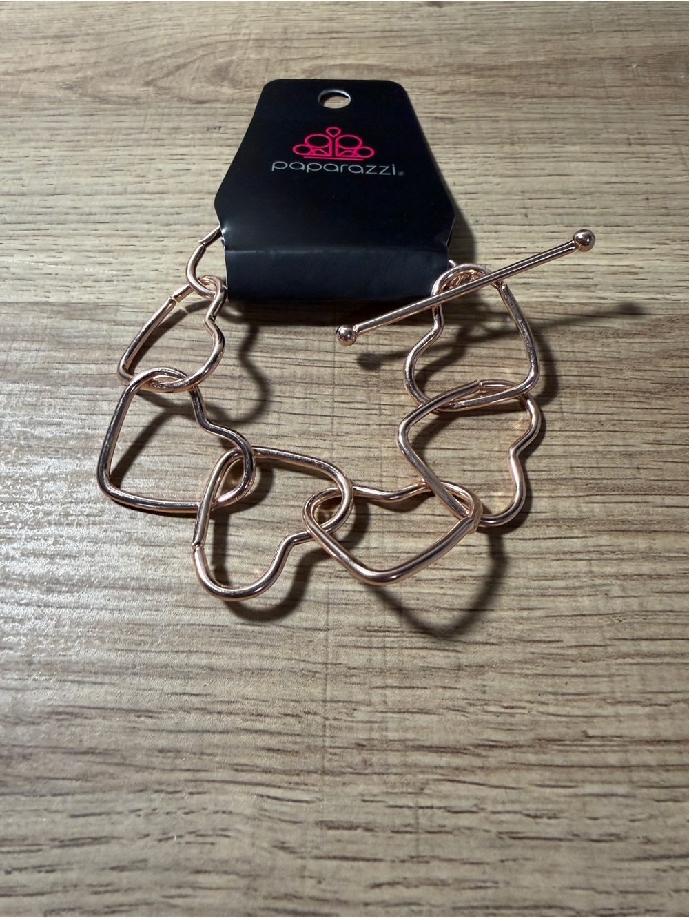 Paparazzi Rose Gold Abstract Link Toggle Bracelet